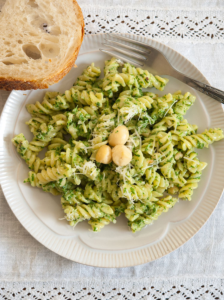 pesto pasta retsept